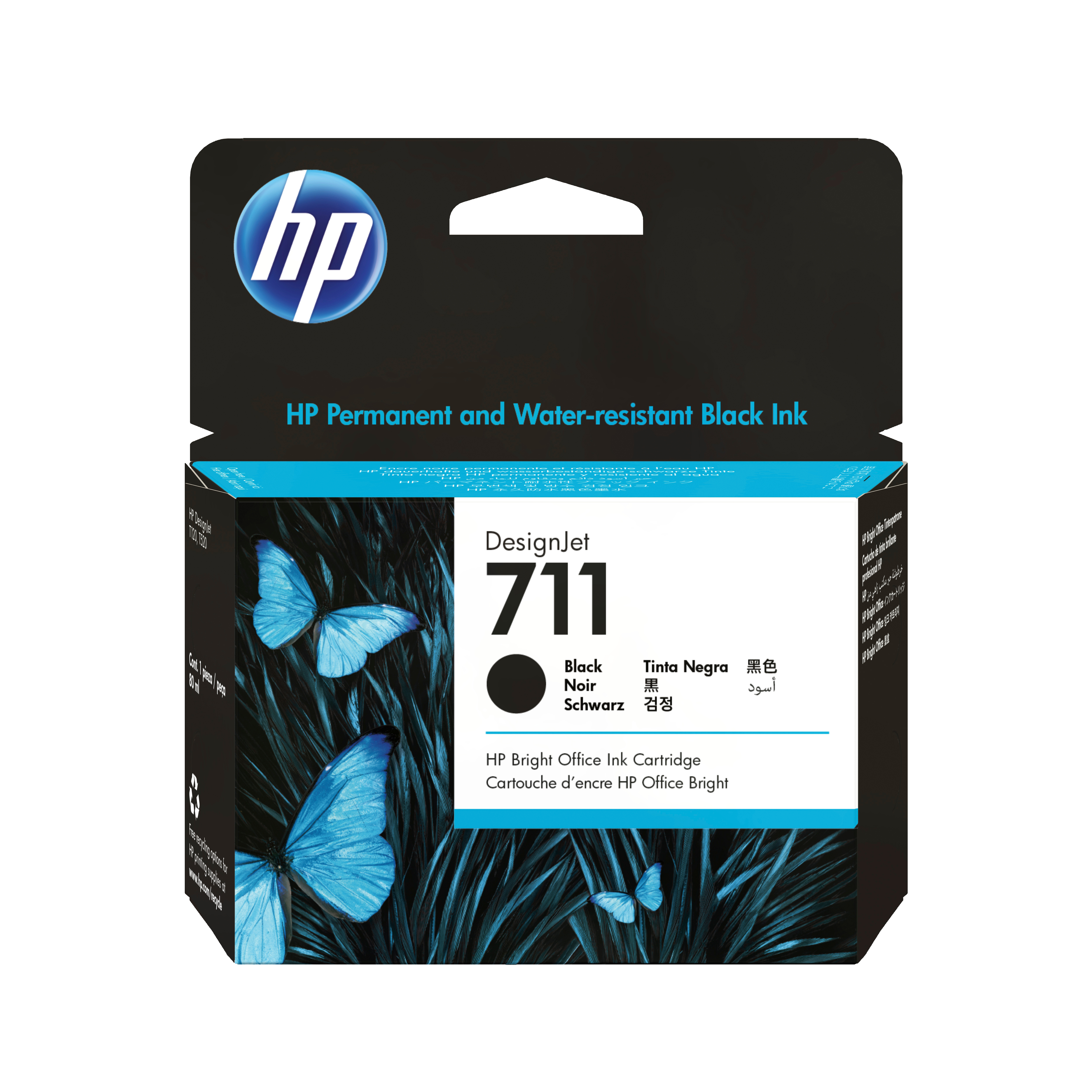 HP 711(CZ133A) schwarz Druckerpatrone