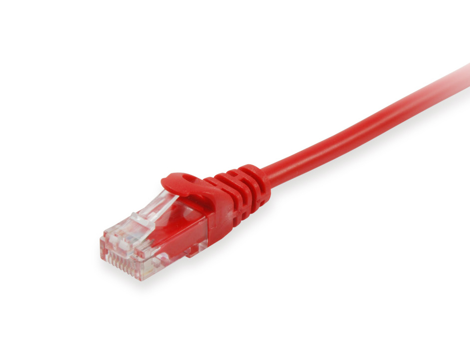 Equip Patchkabel Cat6 U/UTP 2xRJ45 0.50m rot PVC Polybeutel