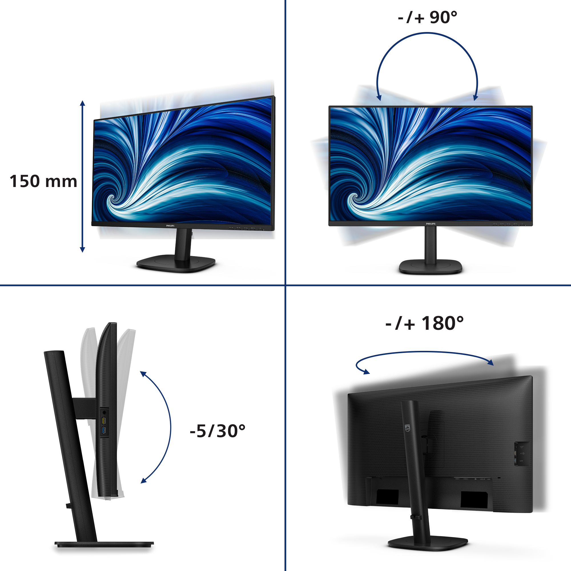TFT Philips 3000 Series 27B2N3500J 68,60cm (27)LED,2xHDMI,DisplayPort,SP