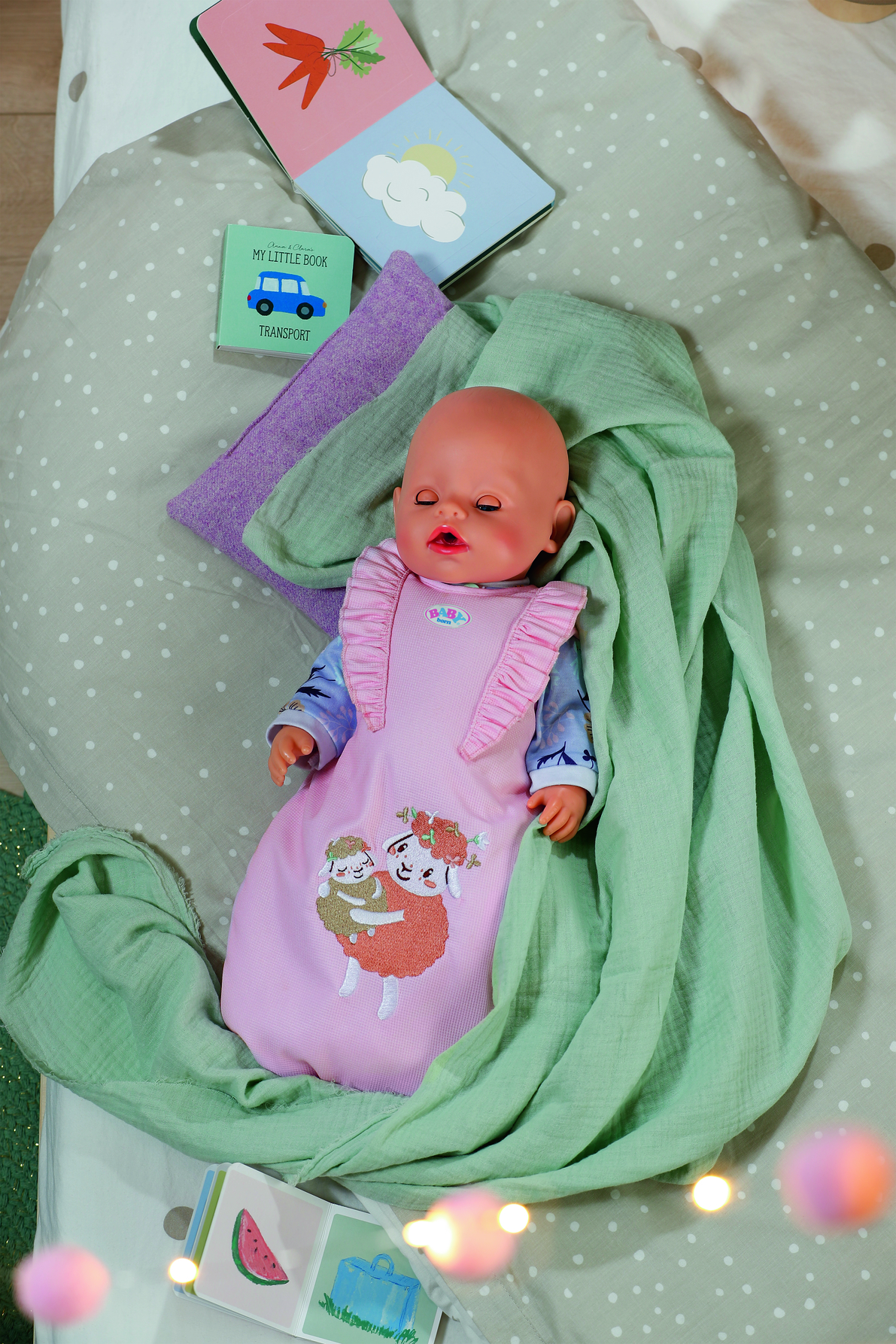 BABY born® Schlafsack Blumen, Puppenzubehör