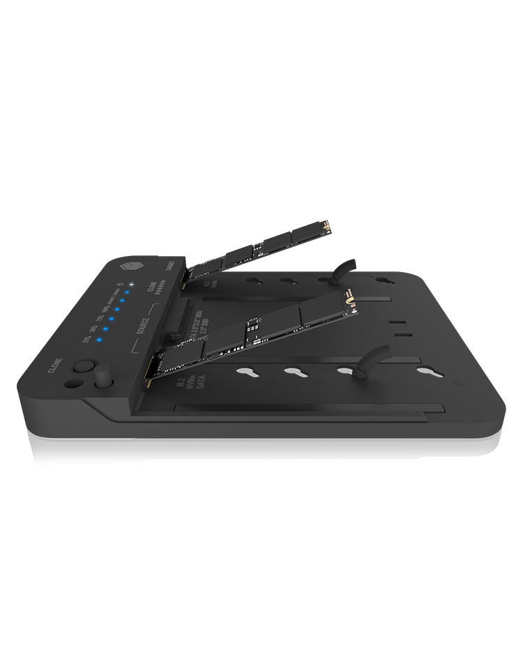 Docking- & Klonstation IcyBox M.2 NVMe SSD zweifach retail
