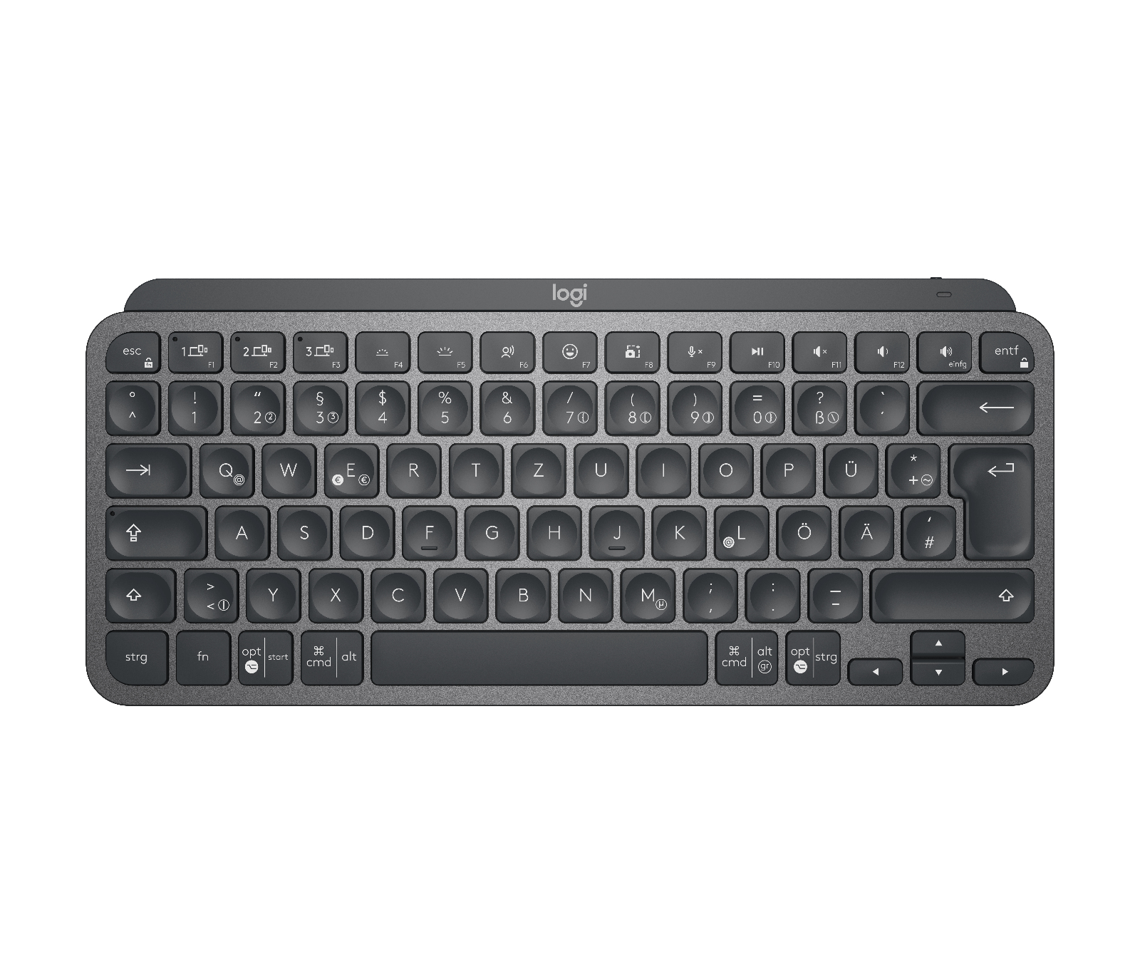 Keyboard Logitech MX Keys mini wireless Graphite (DE) (920-010479)
