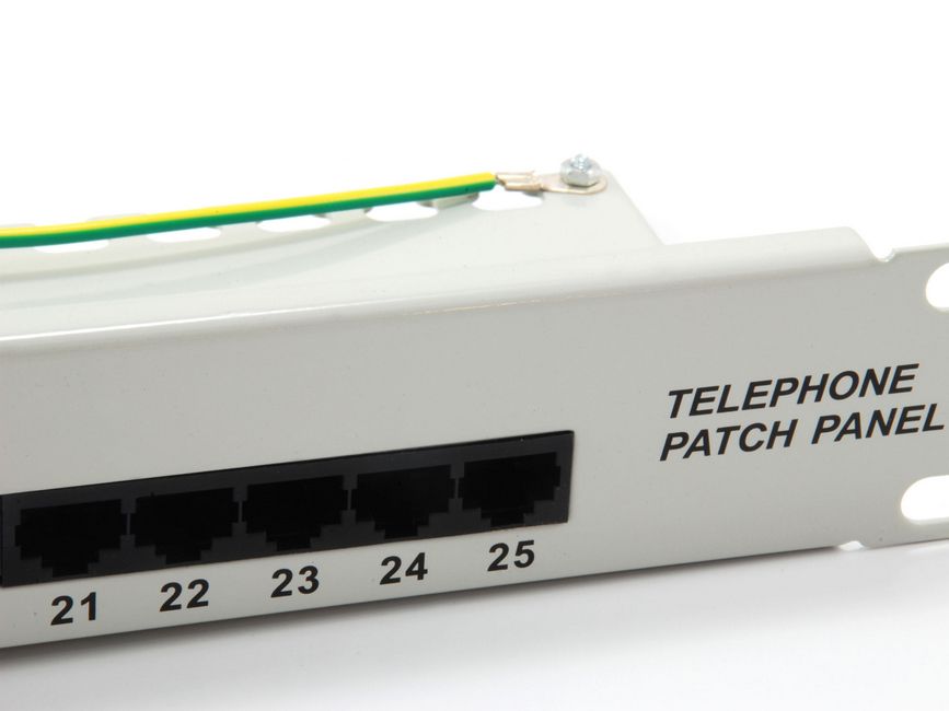 Equip 19 Patchpanel 25xRJ45 Cat3 UTP 1U ISDN RAL7035