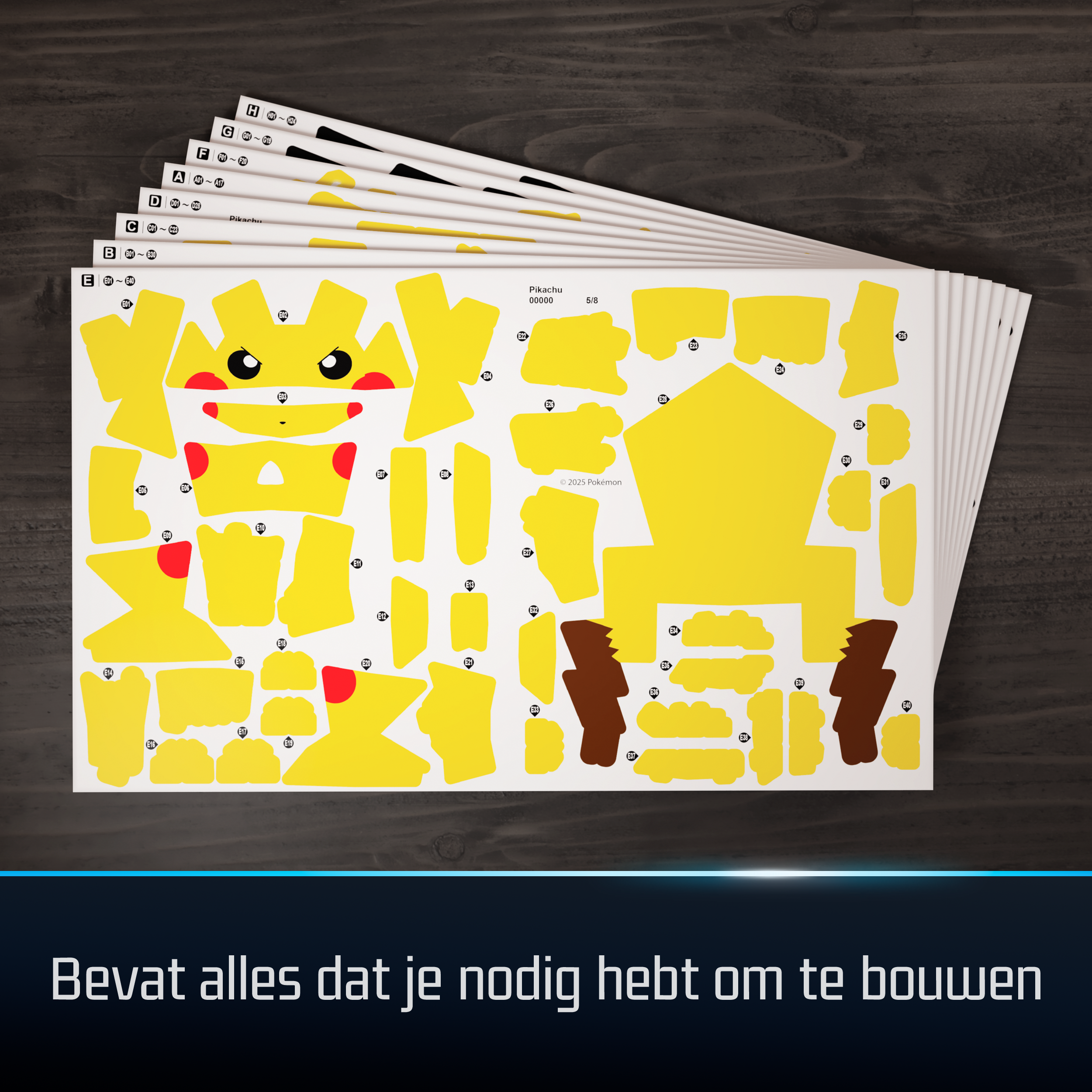 4D Build - Pokémon Pikachu, Modellbau