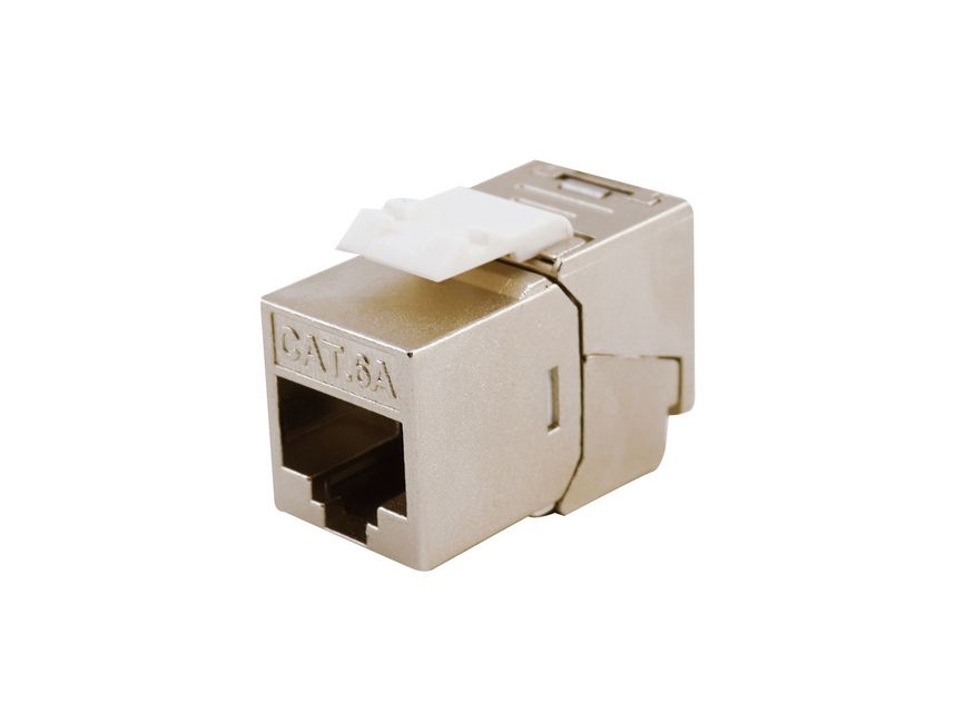Equip Keystone Jack geschirmt Cat6A LSA schlank wzf.8Stk sil
