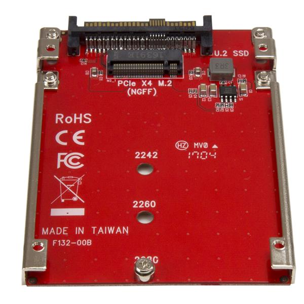StarTech.com M.2 zu U.2 Adapter PCI-e NVMe Rot