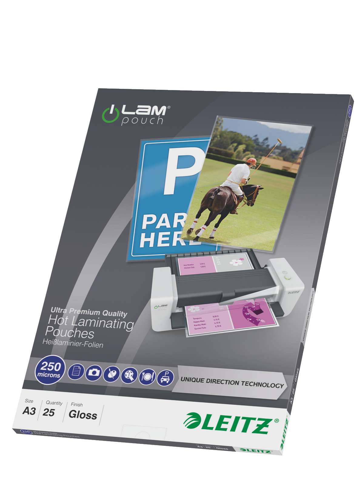 LEITZ Laminierfolien UDT glänzend für A3 250 micron, 25 St.