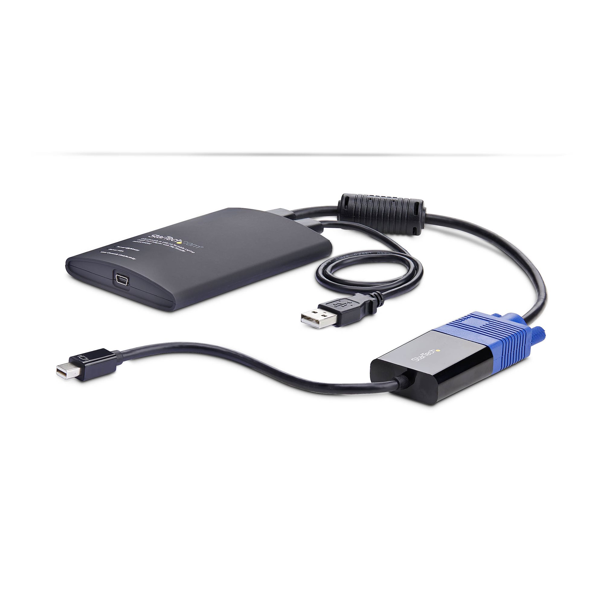 STARTECH.COM Mobiler Laptop Crash-Cart-Adapter USB-VGA-Mini DisplayPort KVM-Konsole Dateiubertragung-Videoaufzeichnung TAA