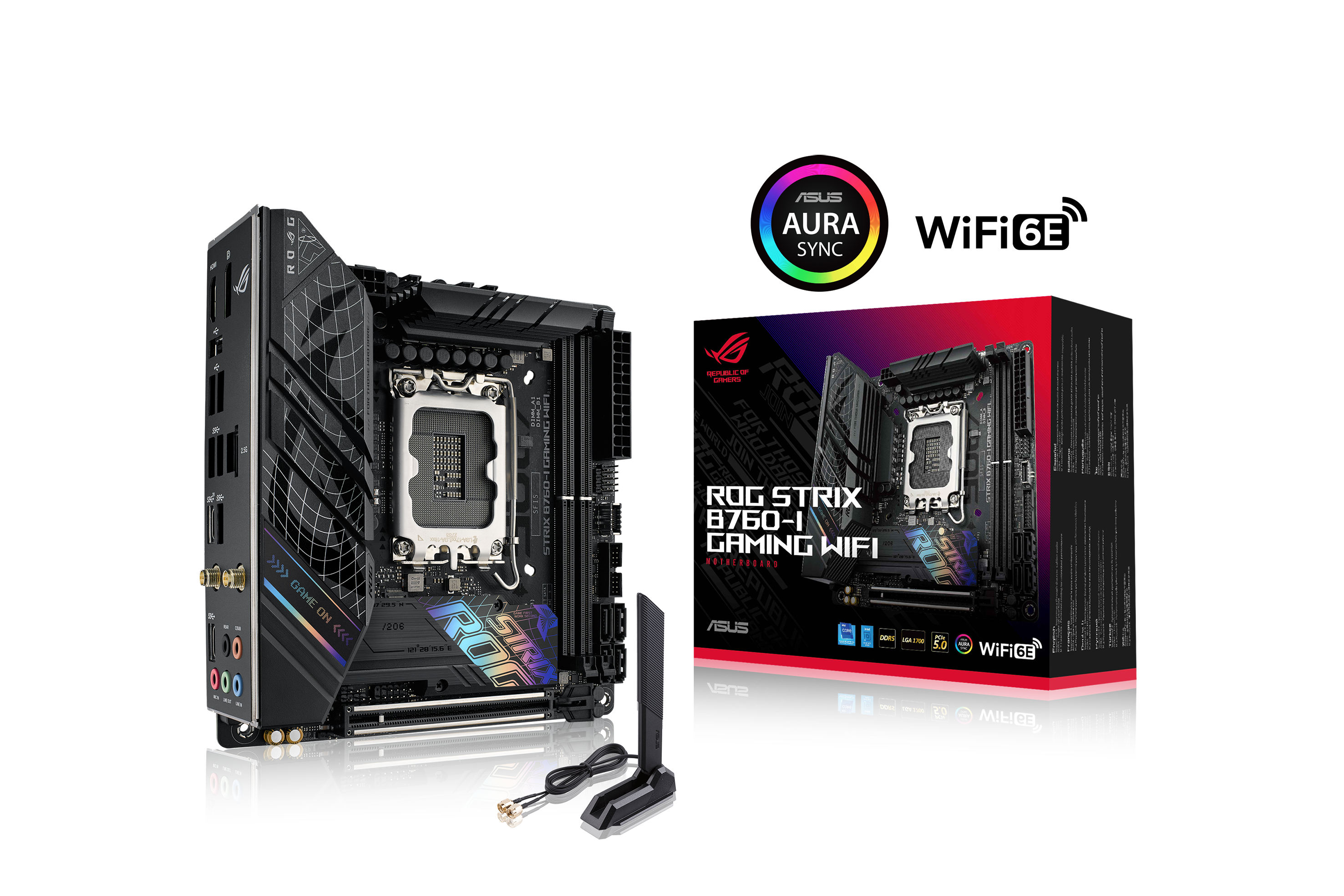 ASUS ROG STRIX B760-I GAMING WIFI (INTEL,1700,DDR5,mITX)