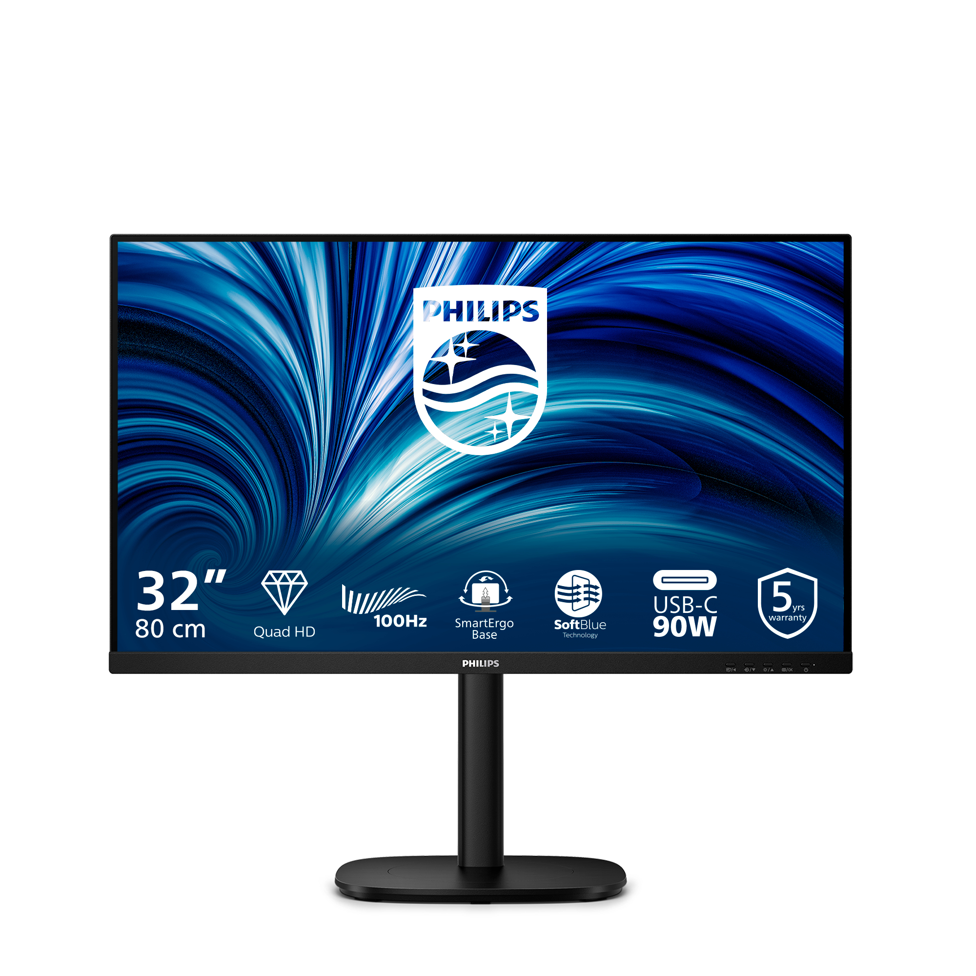 Philips 80,0cm (31,5) 32B2U3601 16:09 HDMI+DP+USB-C black