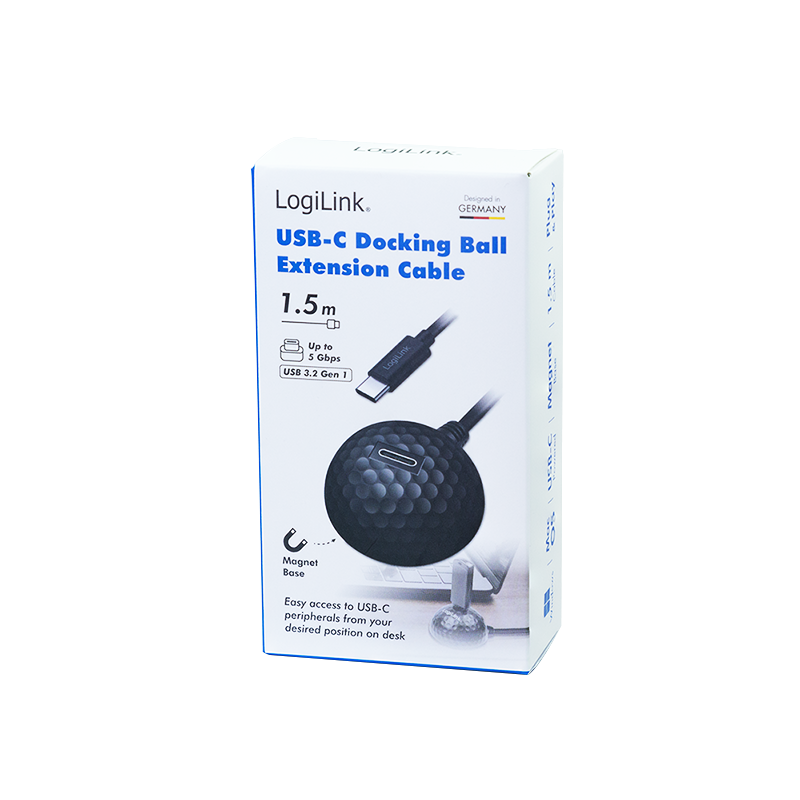 Logilink USB 3.2 Gen1 Typ-C Kabel, USB-C/M > USB-C/F 1,5m