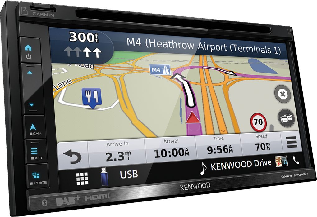 Kenwood DNX5190DABS CD/DVD/USB/BT/iPhone 6,8'' Disp. 2-DIN