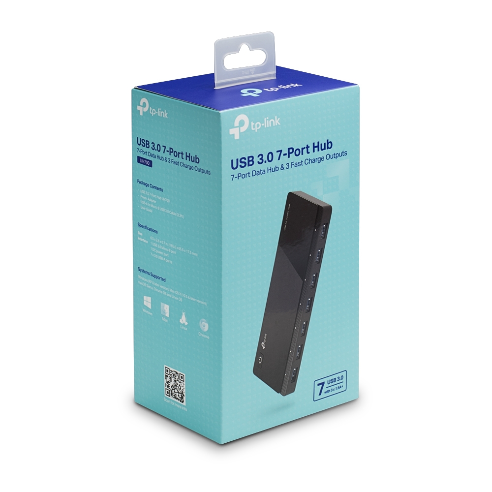 7-Port-USB-3.0-Hub (UH700), USB-Hub
