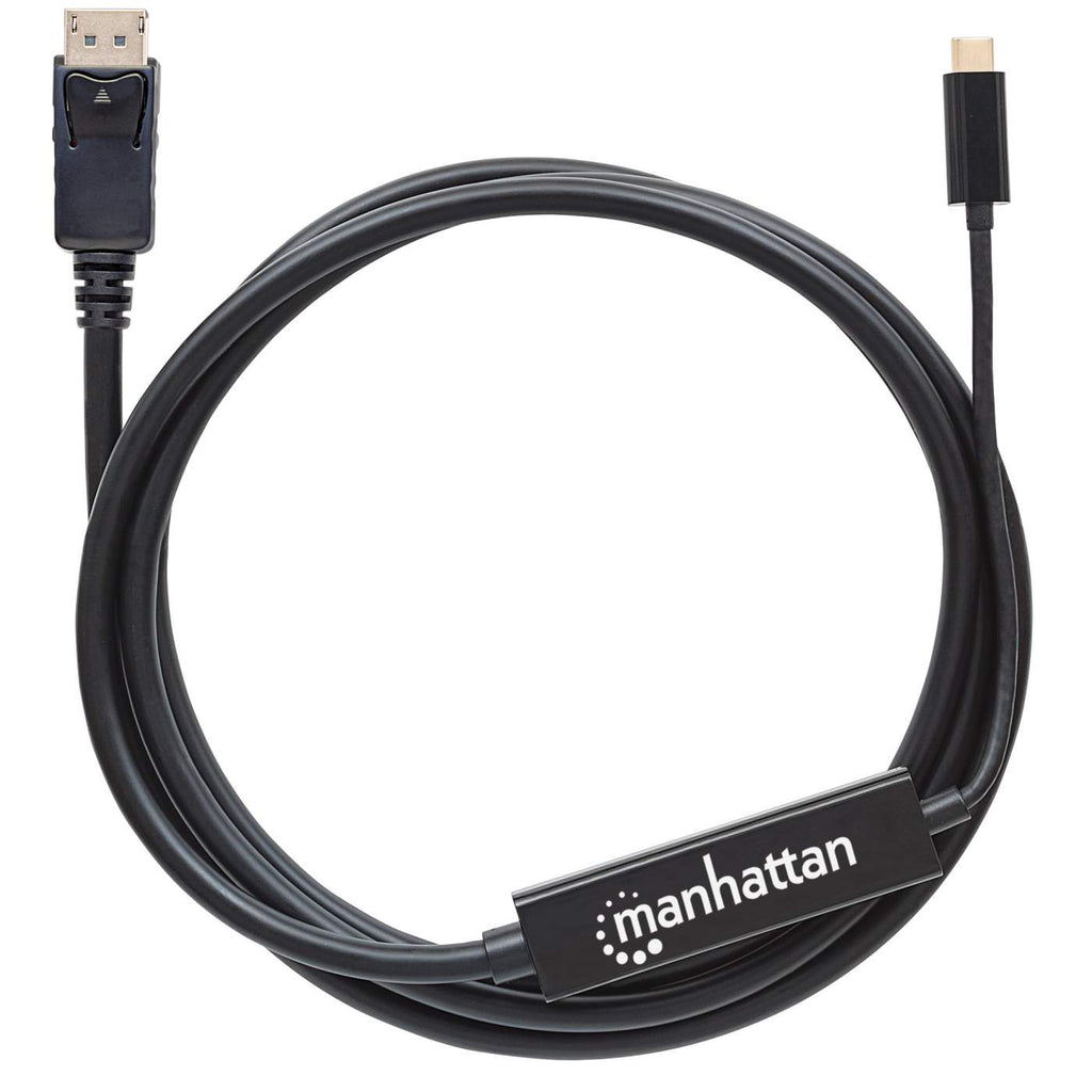 MANHATTAN USB Typ C auf DisplayPort-Adapterkabel 2m schwarz