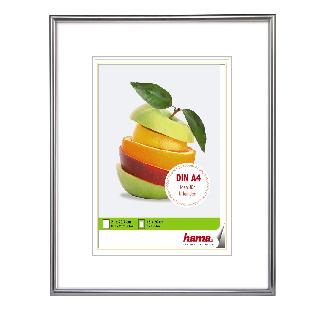 hama Bilderrahmen Sevilla silber 21,0 x 29,7 cm, 1 St.