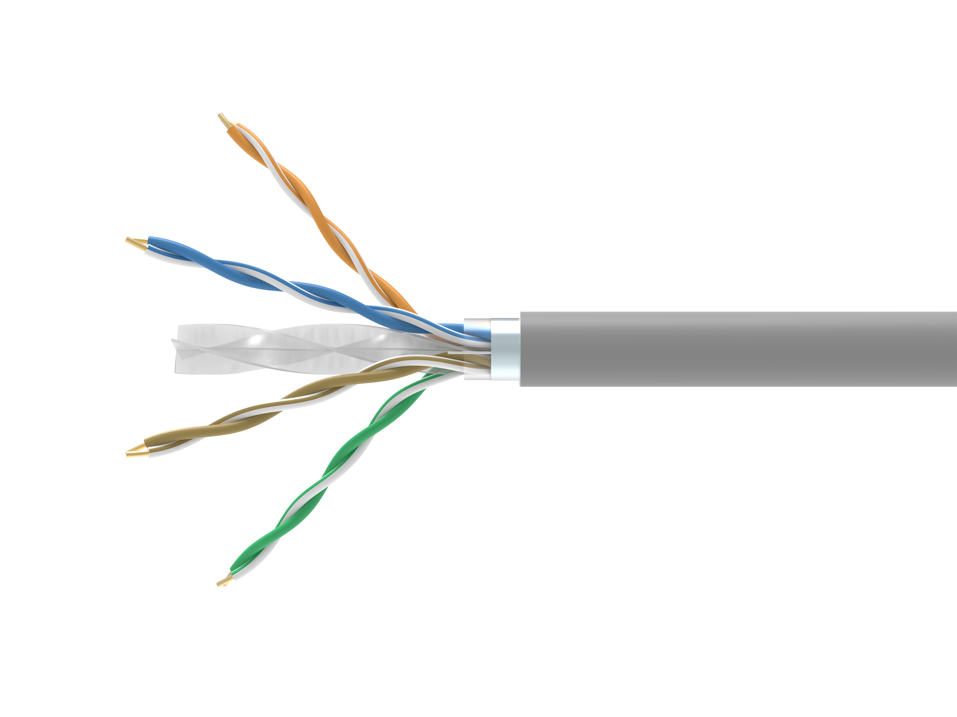Equip Instal.Kab Cat6 F/UTP ECA 305.00m grau LSZH