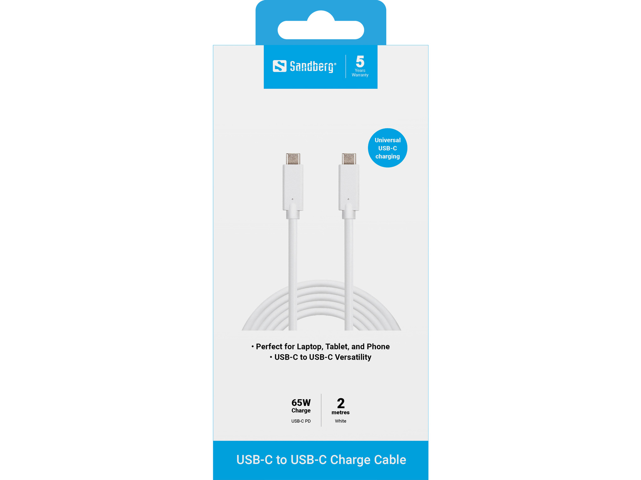 SANDBERG USB-C Charge Cable 2M 60W