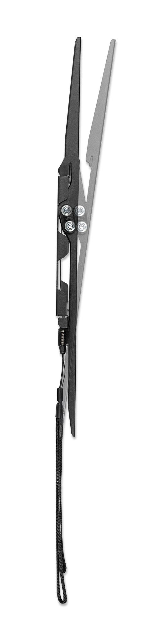 MANHATTAN Ultraflache TV-Wandhalterung fuer Bildschirme von 81,28 bis 177,8cm von 32 bis 70Zoll und bis zu 45 kg neigbar schwarz