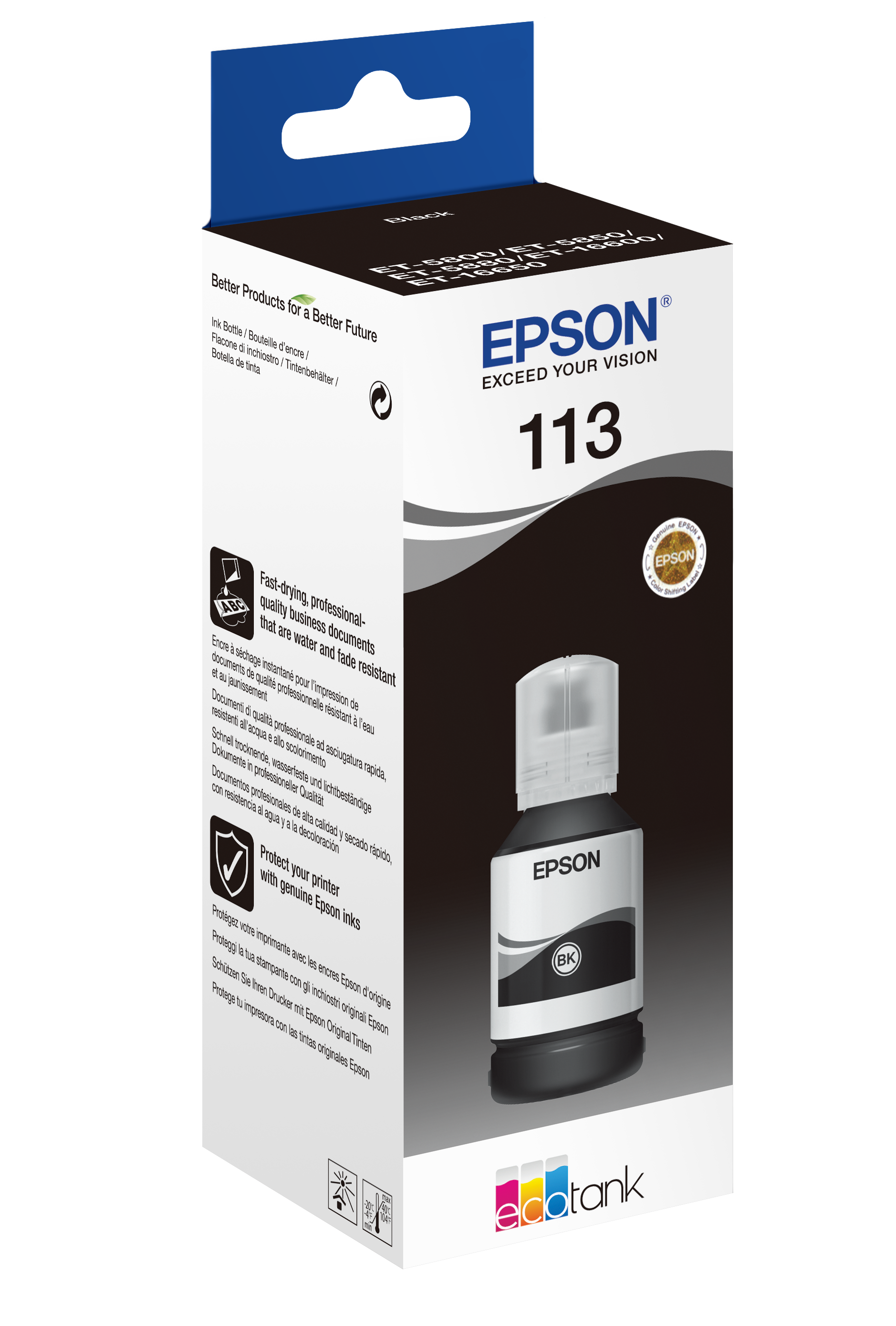 EPSON 113/T06B1 schwarz Tintenflasche