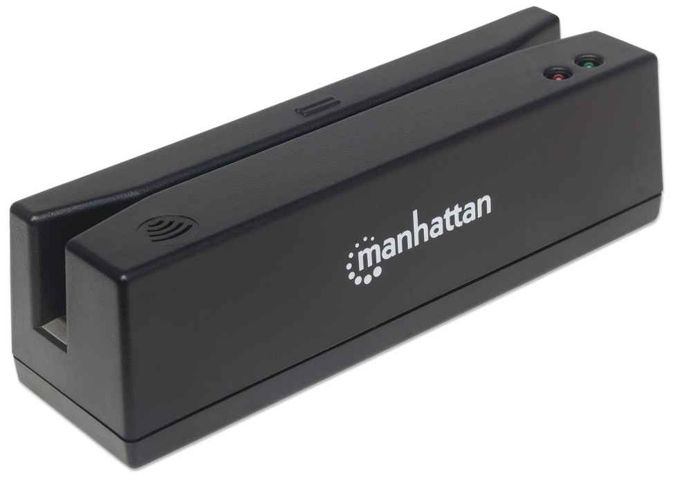 MANHATTAN Magnetkartenleser USB Drei Spuren Leser