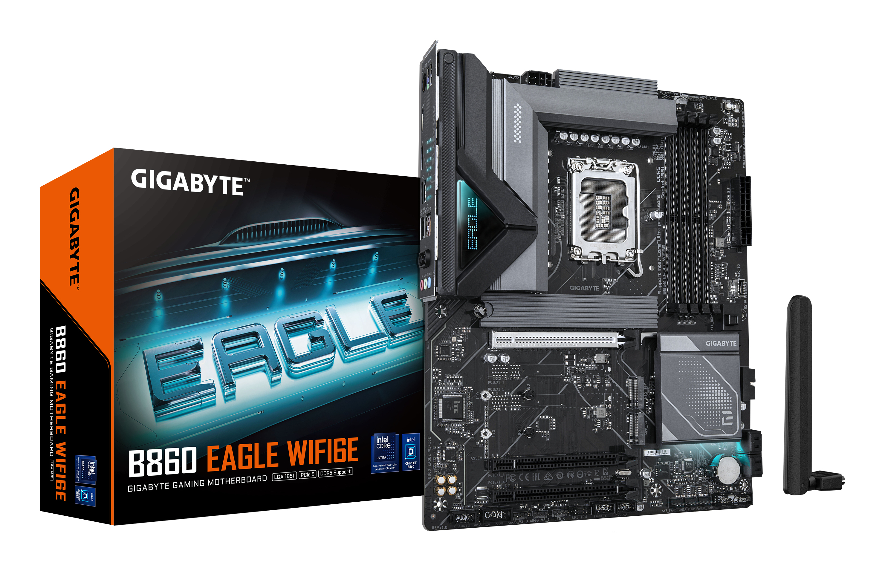 GIGABYTE B860 EAGLE WIFI6E LGA1851 4xDDR5 ATX HDMI DP USB WIFI MB