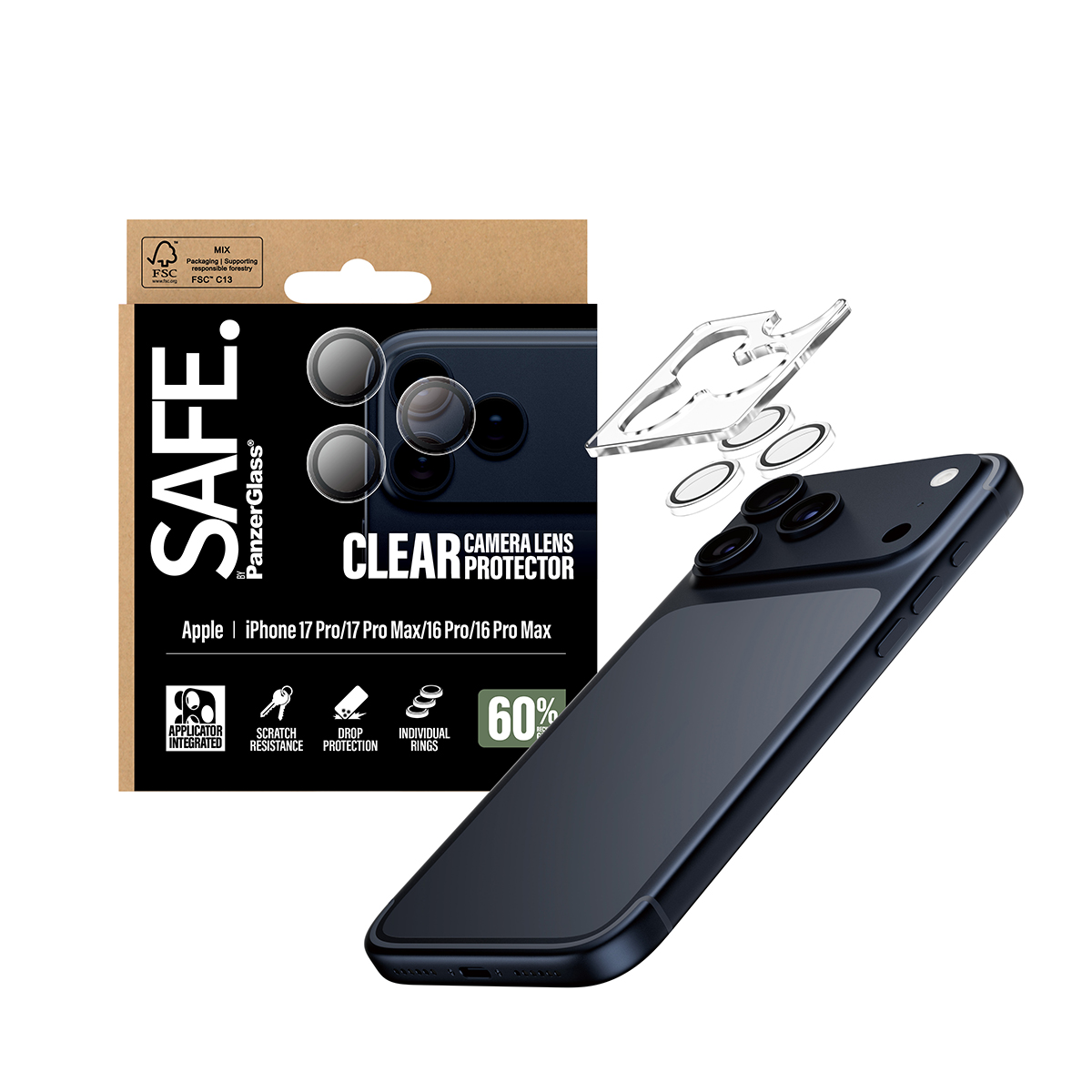 SAFE. BY CAMERA LENS PROTECTOR 17 PRO IPHONE 17 PRO MAX IPHONE