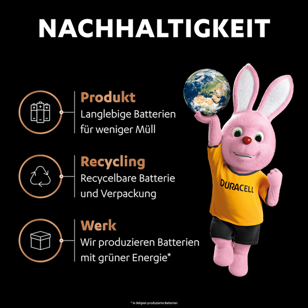 DURACELL Batterien Optimum Alkali-Mangan Micro AAA 1,5 V, 12 St.