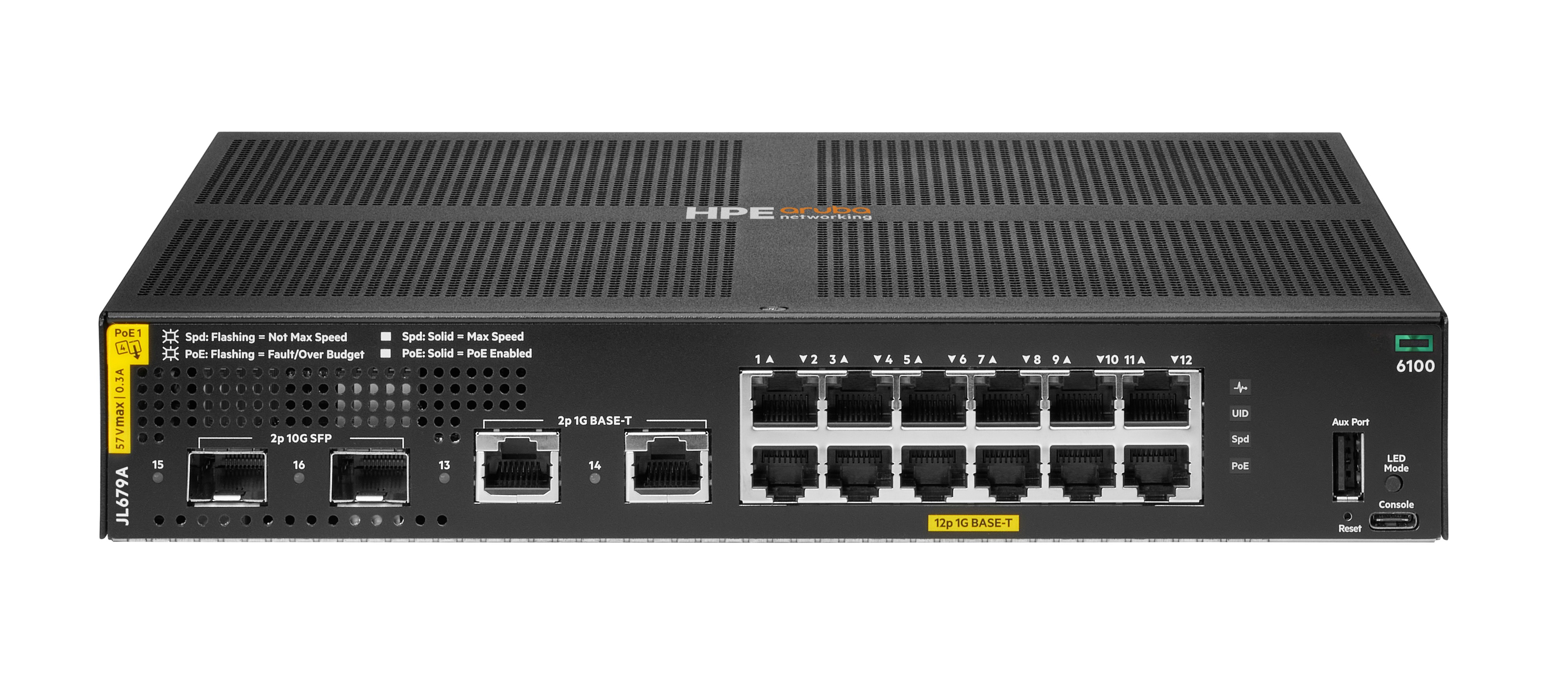 ARUBA 6100 12G CL4 2SFP+ STOCK .