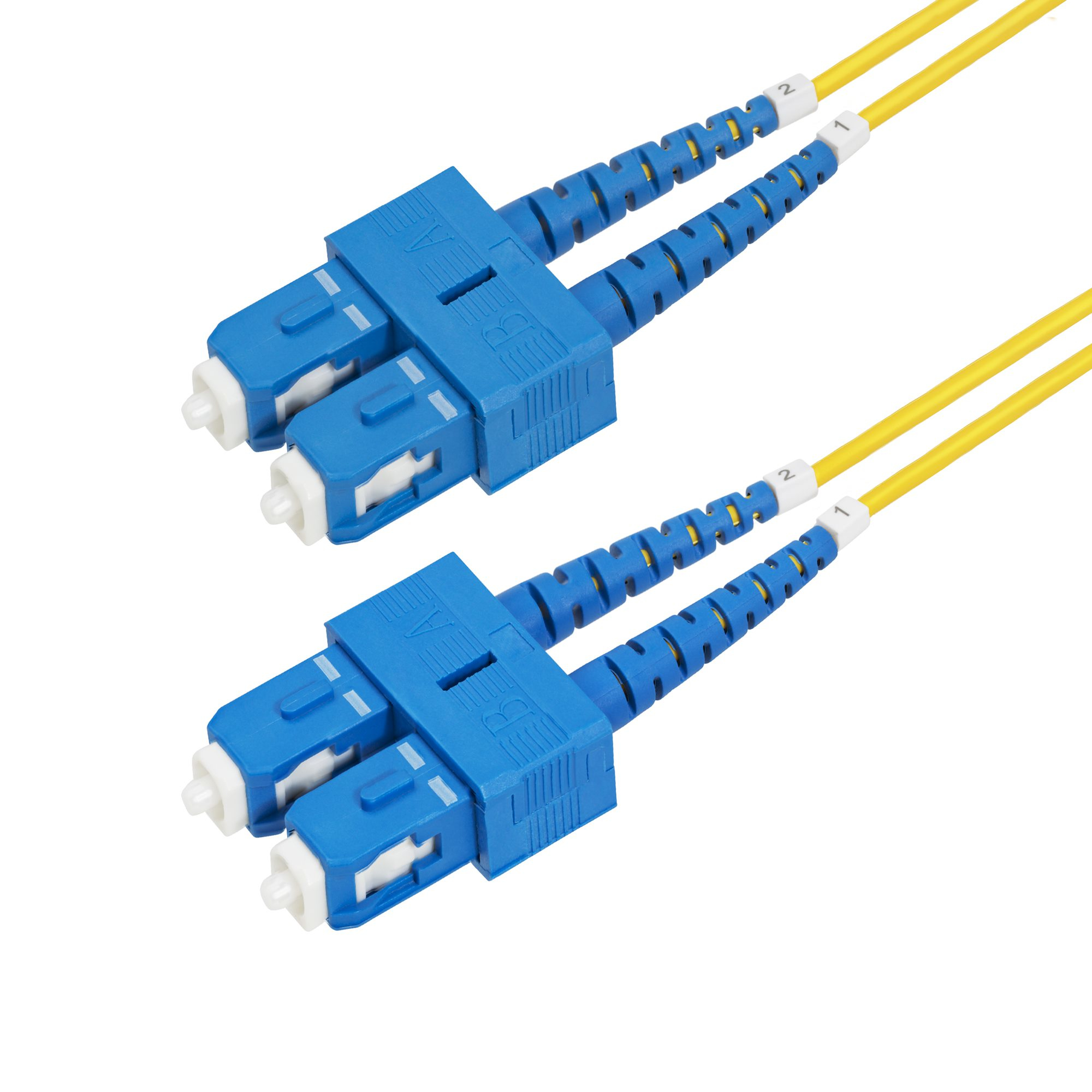 STARTECH.COM 2meter LWL Patchkabel SC SC UPC Singlemode OS2 Duplex 9/125um 40G/100G LSZH Glasfaserkabel