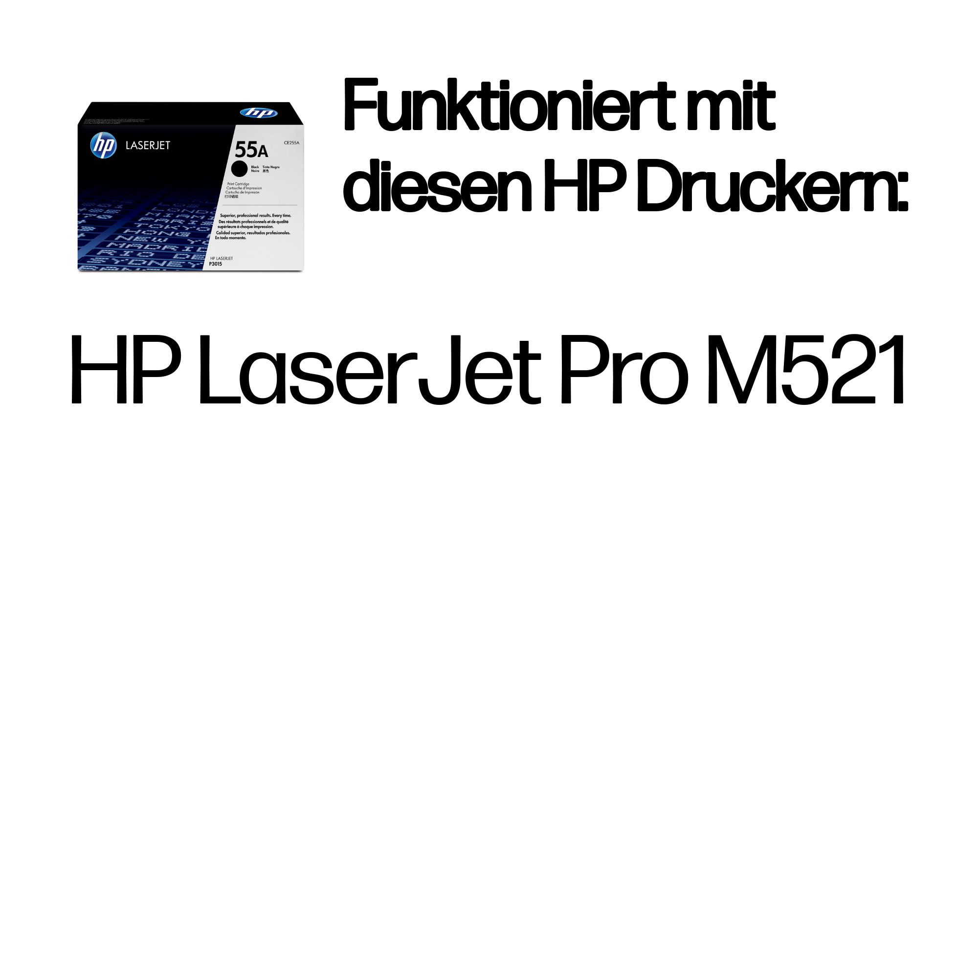 HP 55A Schwarz LaserJet Tonerpatrone