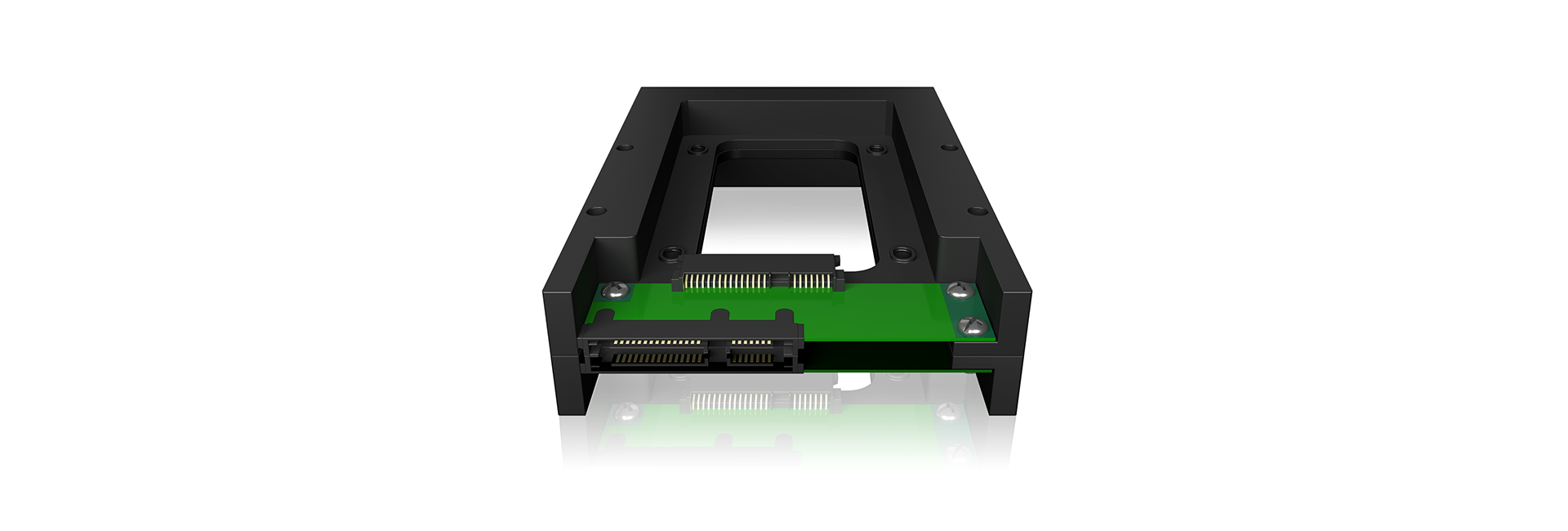 Einbaurahmen IcyBox HDD/SSD Konverter 2,5 -> 3,5 retail