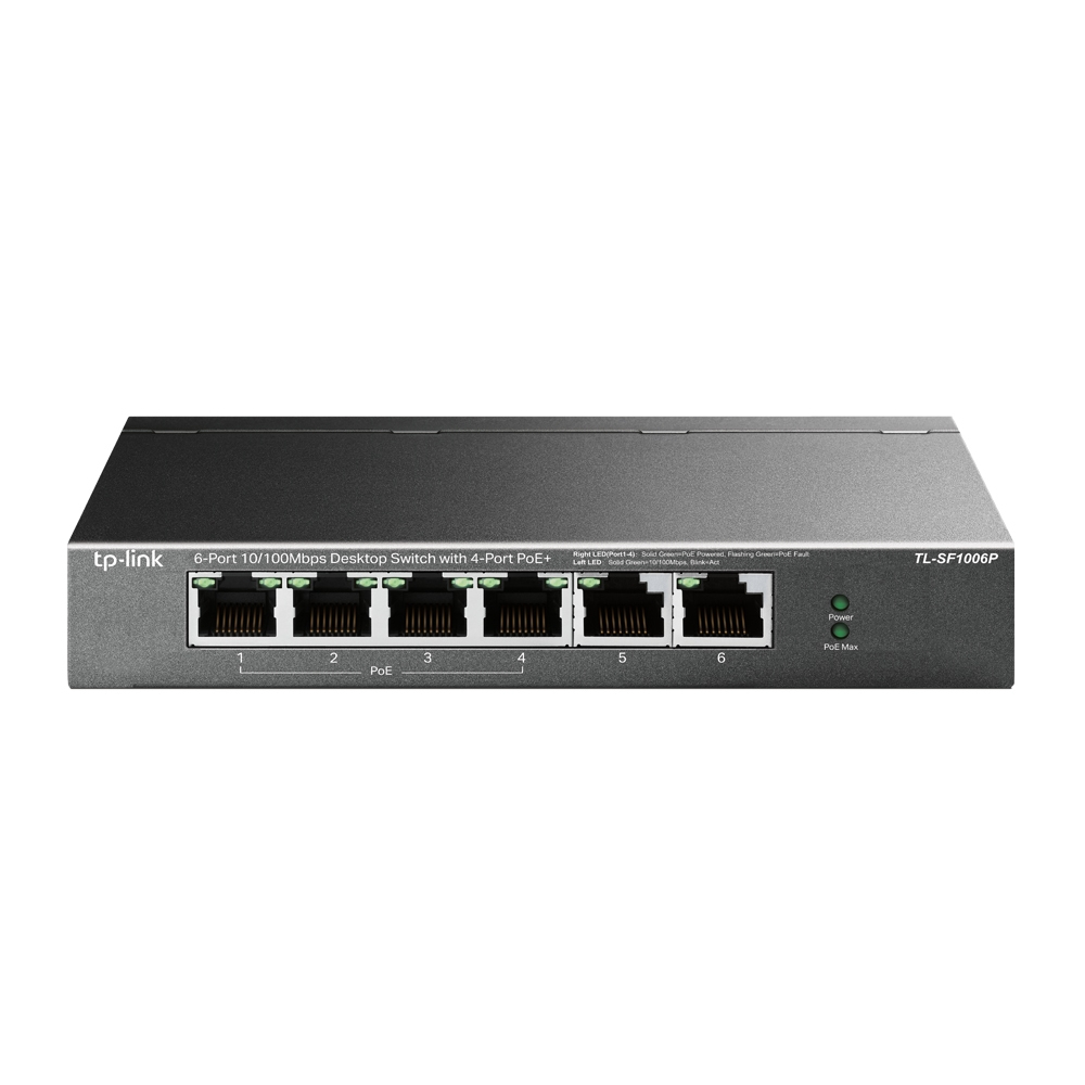 6-PORT POE+ FE DESKTOP SWITCH .