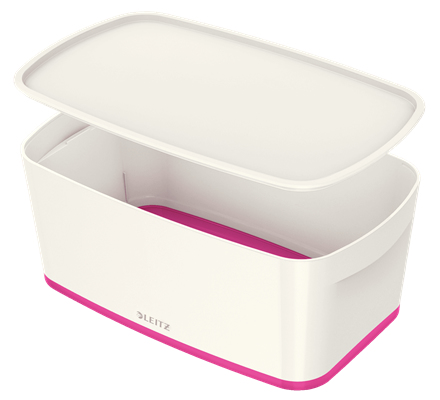 LEITZ MyBox Aufbewahrungsbox 5,0 l perlweiß/pink 31,8 x 19,1 x 12,8 cm, 1 St.