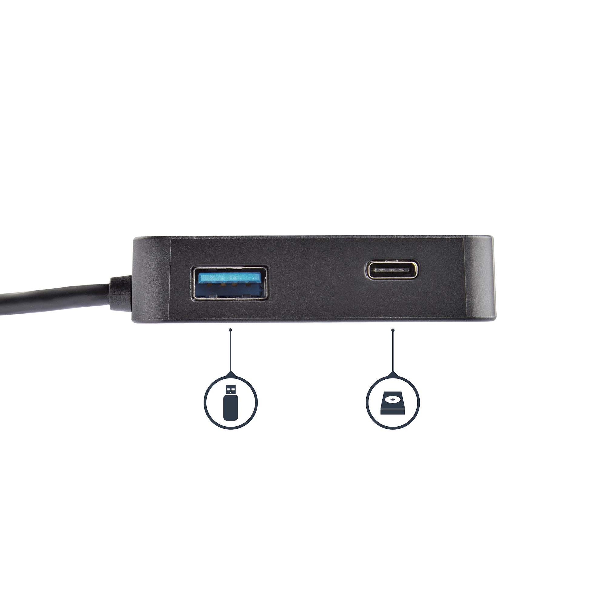 STARTECH.COM USB-C Multiport Adapter - USB Typ C auf 4K HDMI / USB 3.0 / Gigabit Ethernet - Powered USB Hub - USB-C zu USB Adapter