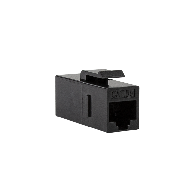 Logilink Keystone Kupplung 2X RJ45 UTP , Cat.5e, schwarz