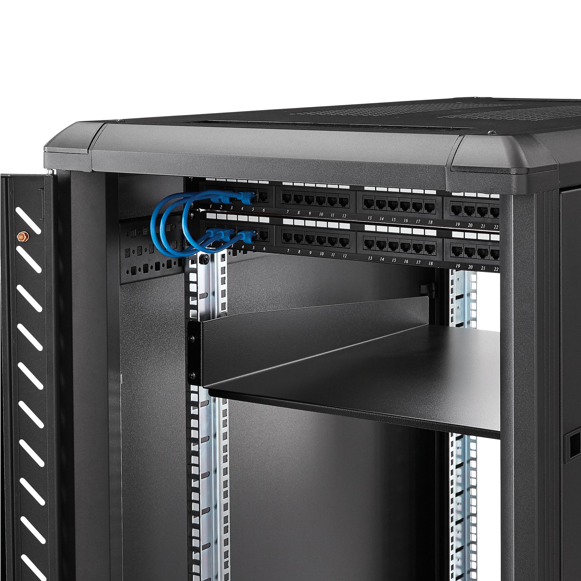 2U 22IN FIXED RACK MOUNT SHELF .