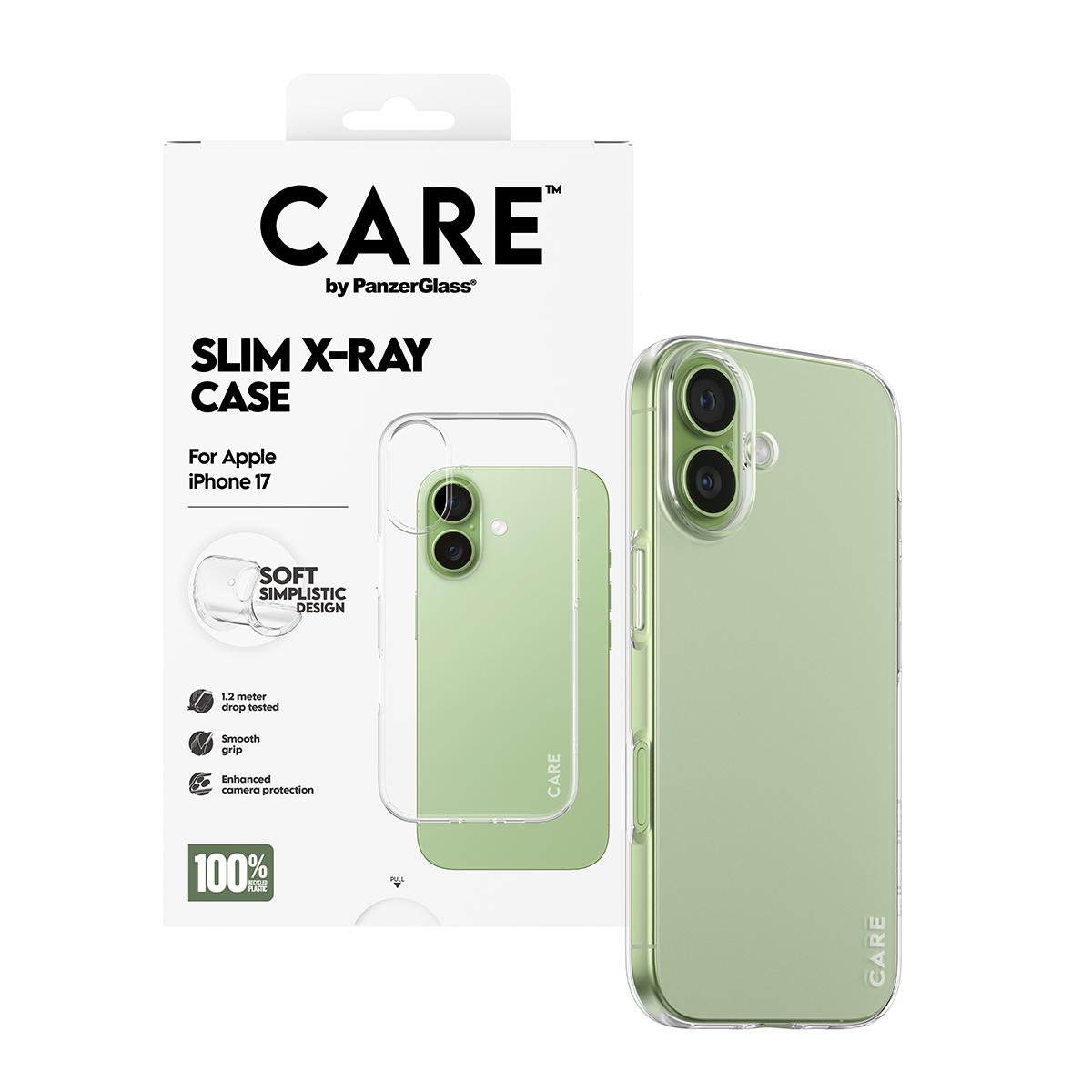 CARE BY FASHIONABLE CASE TRANSP X-RAY SOFT BASIC IPHONE 17