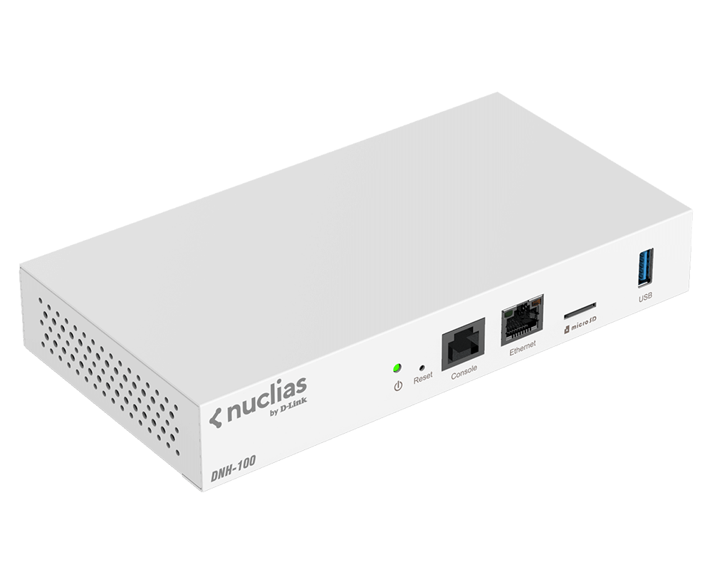 D-LINK DNH-100 Nuclias Connect Hub 1x Gigabit-Port 1x Konsolenport 1x USB 3.0 1 x microSD Verwaltung von bis zu 100 APs