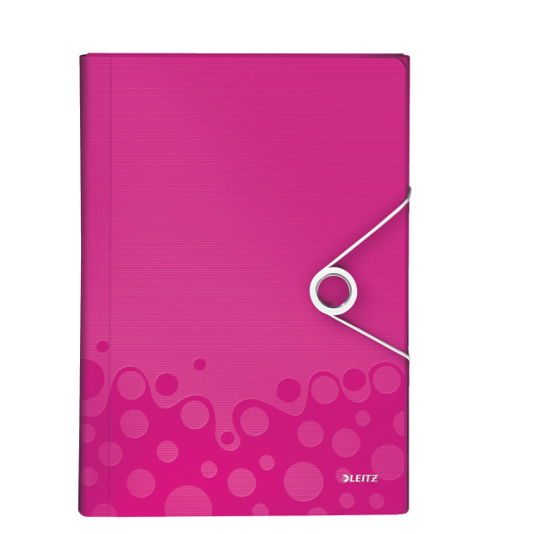 LEITZ Fächermappe WOW 4589 6 Fächer pink, 1 St.