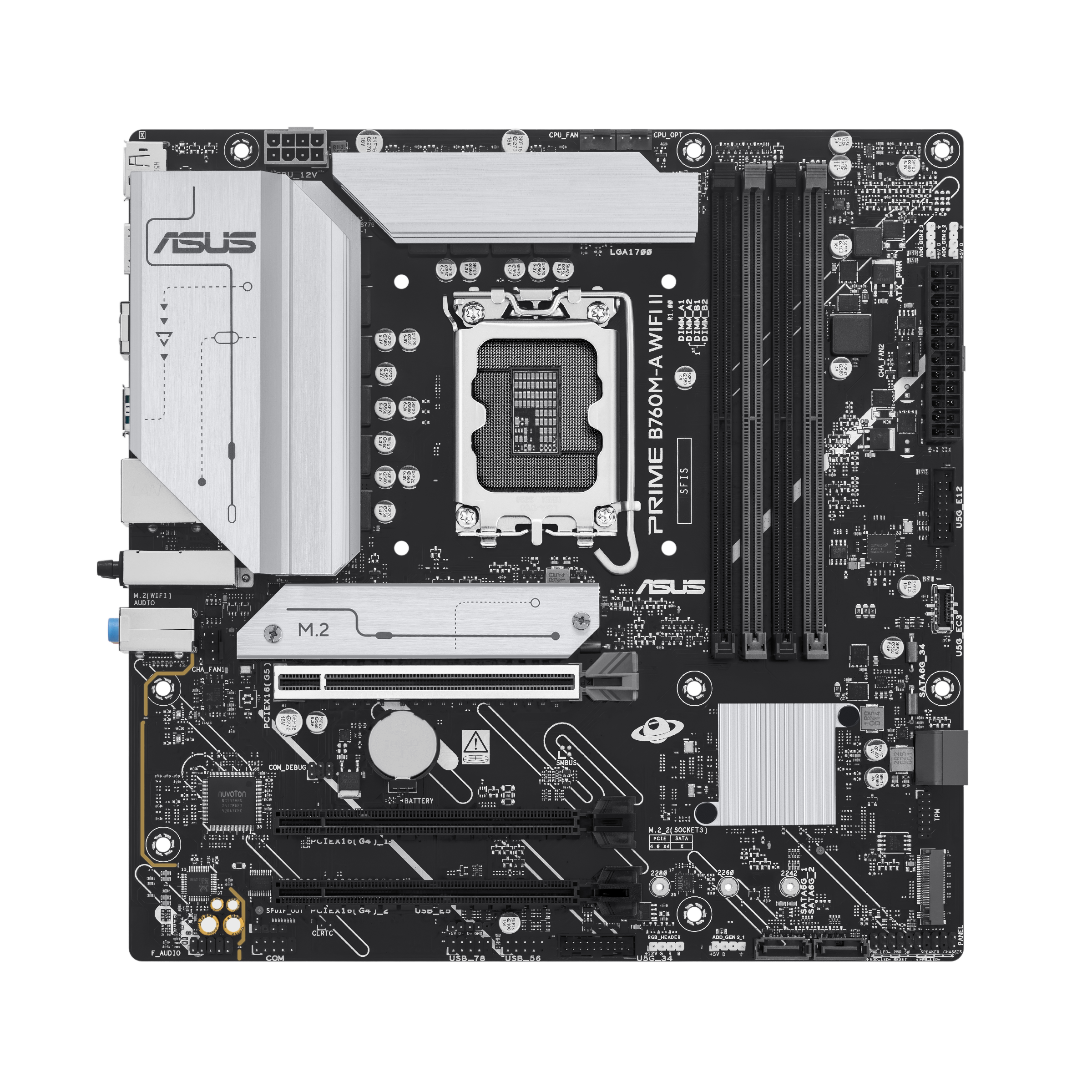 ASUS PRIME B760M-A WIFI II (INTEL,1700,DDR5,mATX)