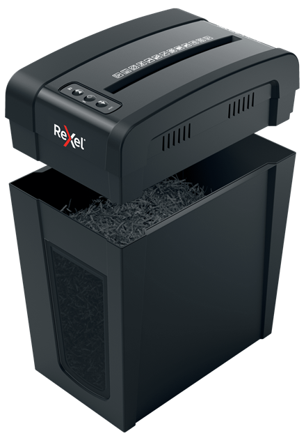 Rexel Secure X10-SL Aktenvernichter mit Partikelschnitt P-4, 4 x 40 mm, bis 10 Blatt, schwarz