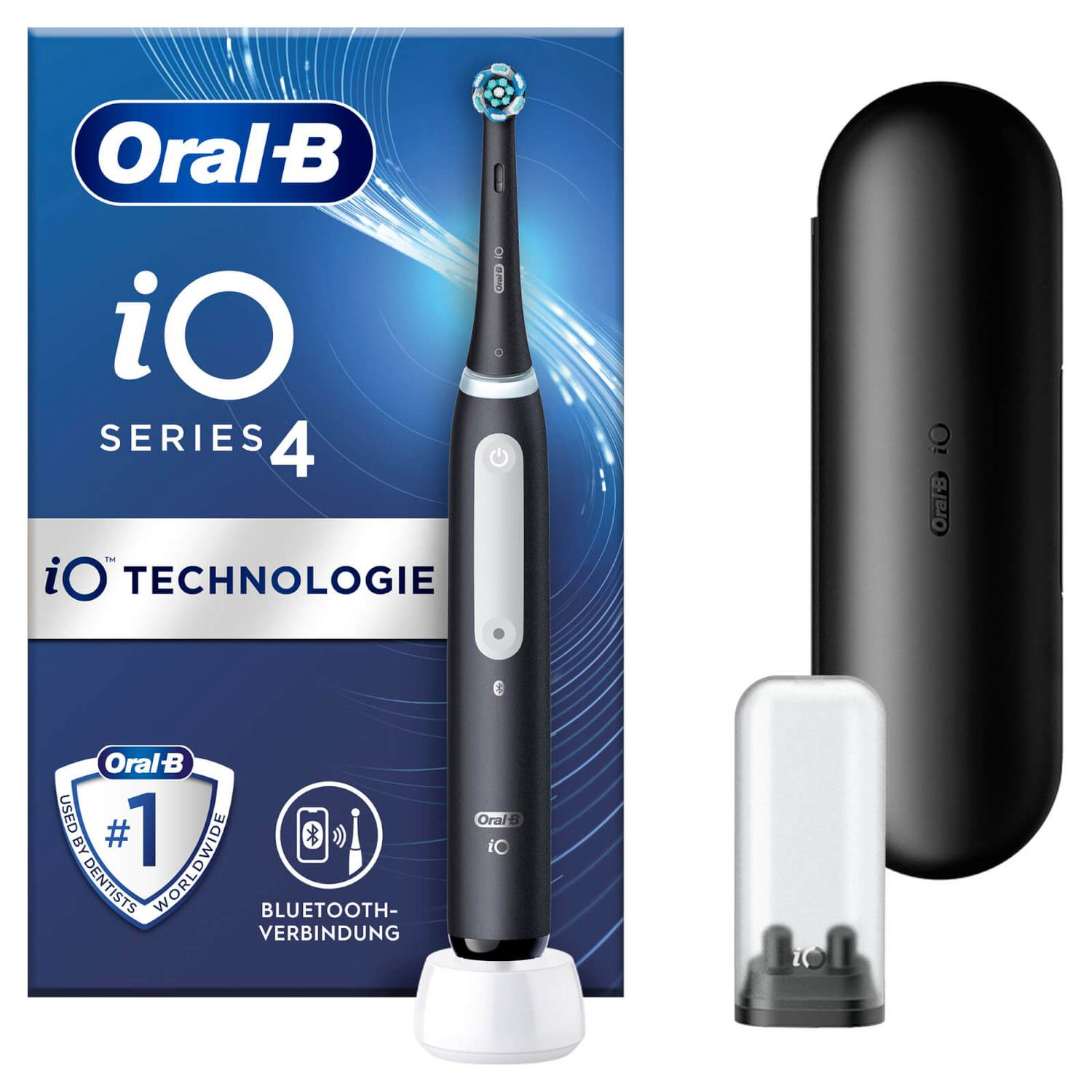 Braun Oral-B iO Series 4 mit Reiseetui Matt Black
