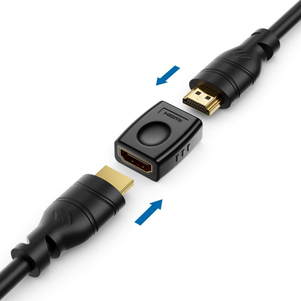 Techly HDMI Adapter Buchse/Buchse, geschirmt, PVC, 19 polig