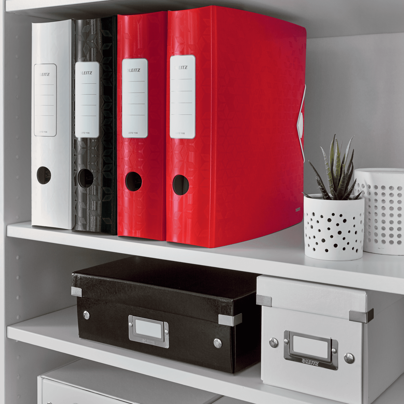 LEITZ Active WOW 1106 Ordner rot Kunststoff 8,2 cm DIN A4, 1 St.