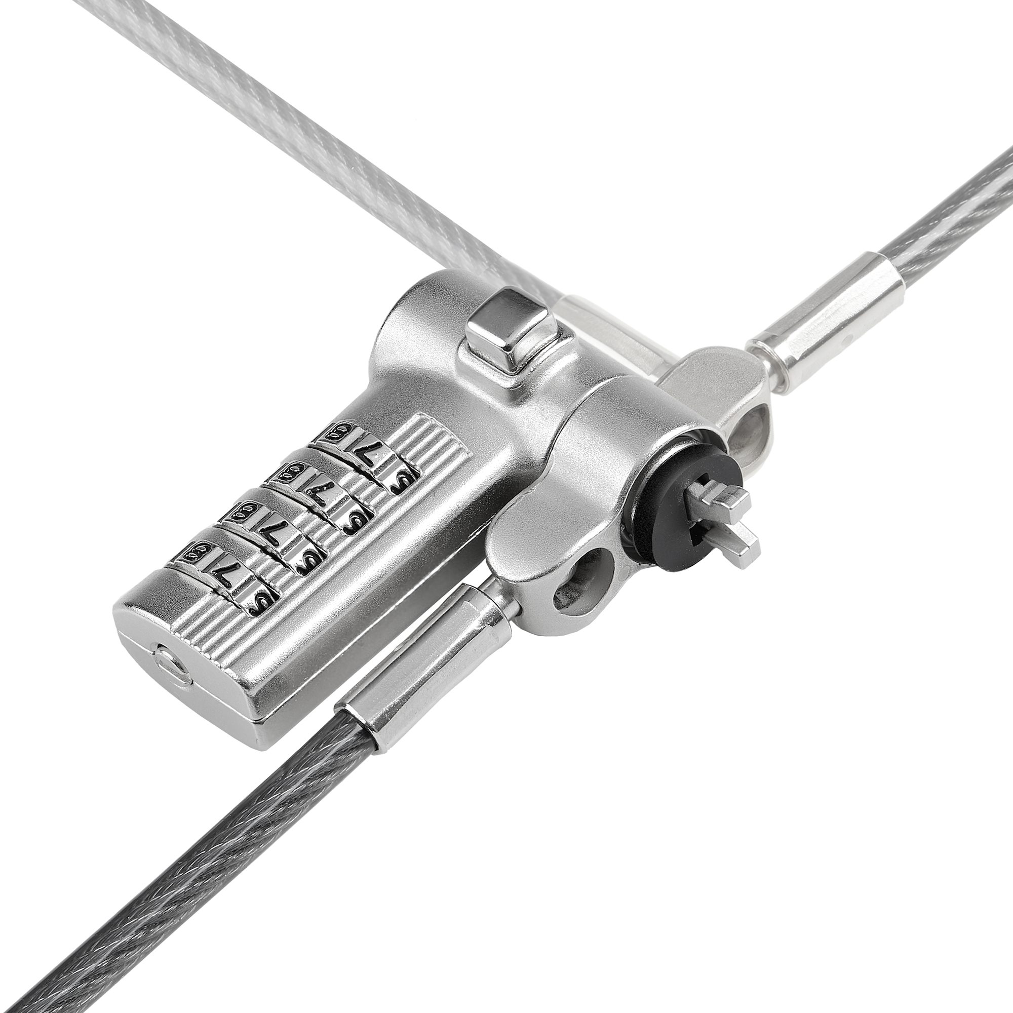 UNIVERSAL LAPTOP LOCK 3-IN-1 LOCKING SECURITY CABLE