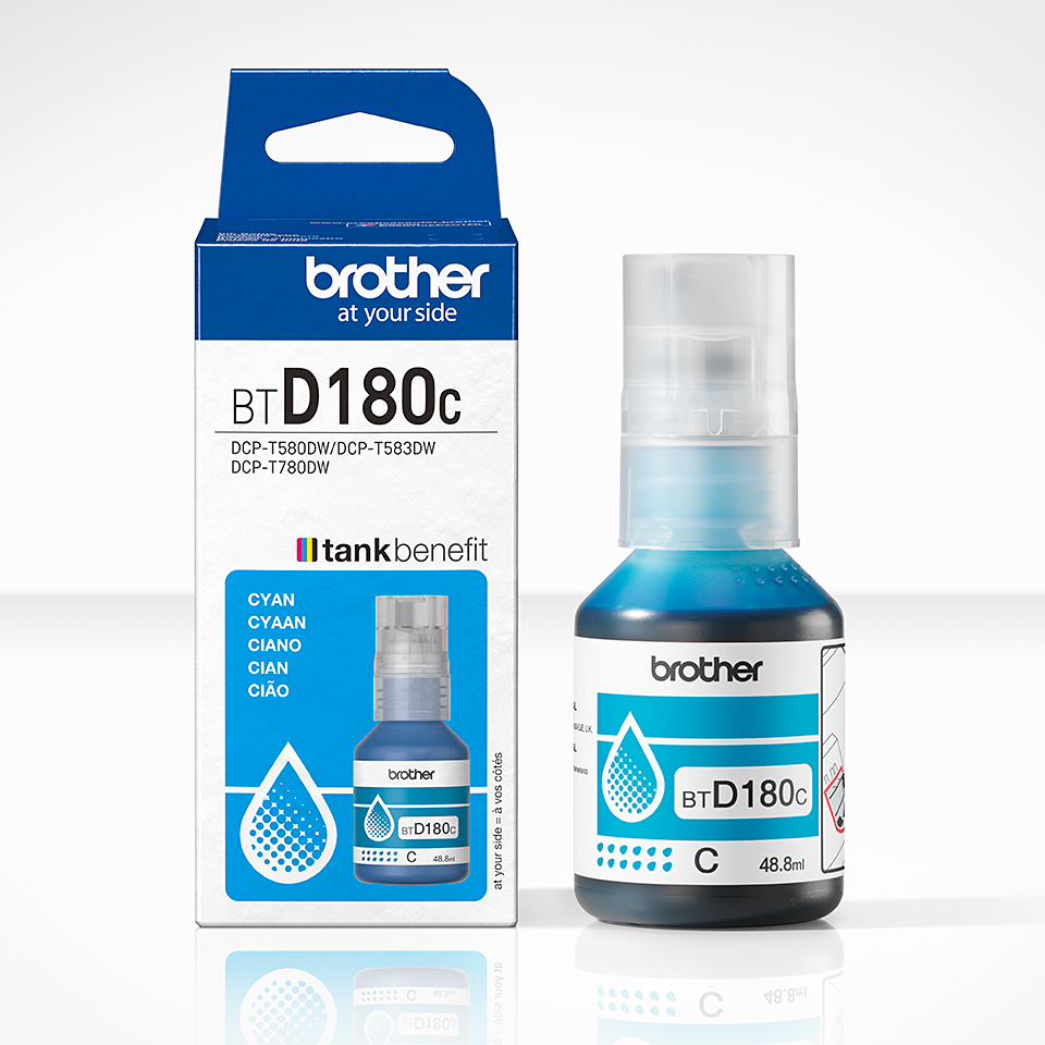 brother BTD180C cyan Tintenflasche