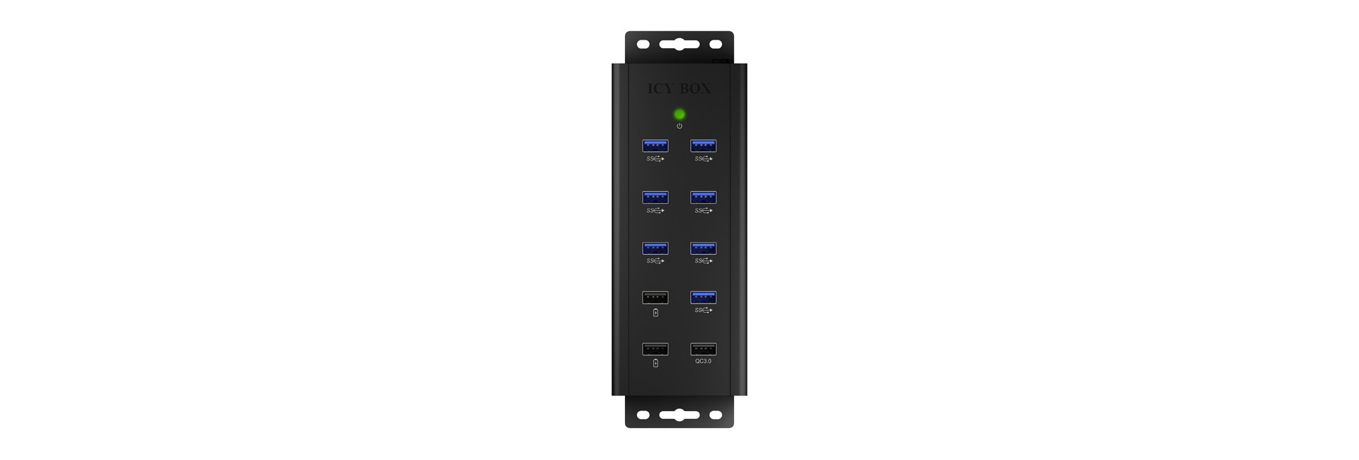 Hub 7-Port IcyBox USB 3.0 IB-HUB1703-QC3 inkl. 3 Ladeports