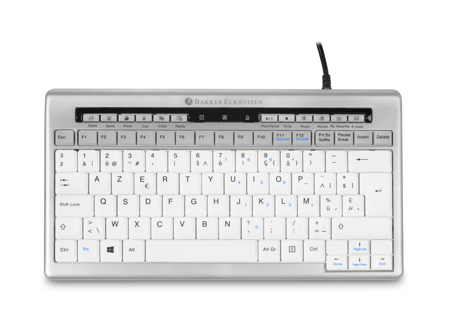 BakkerElkhuizen S-Board 840 Design Tastatur si/sw UK Layout retail