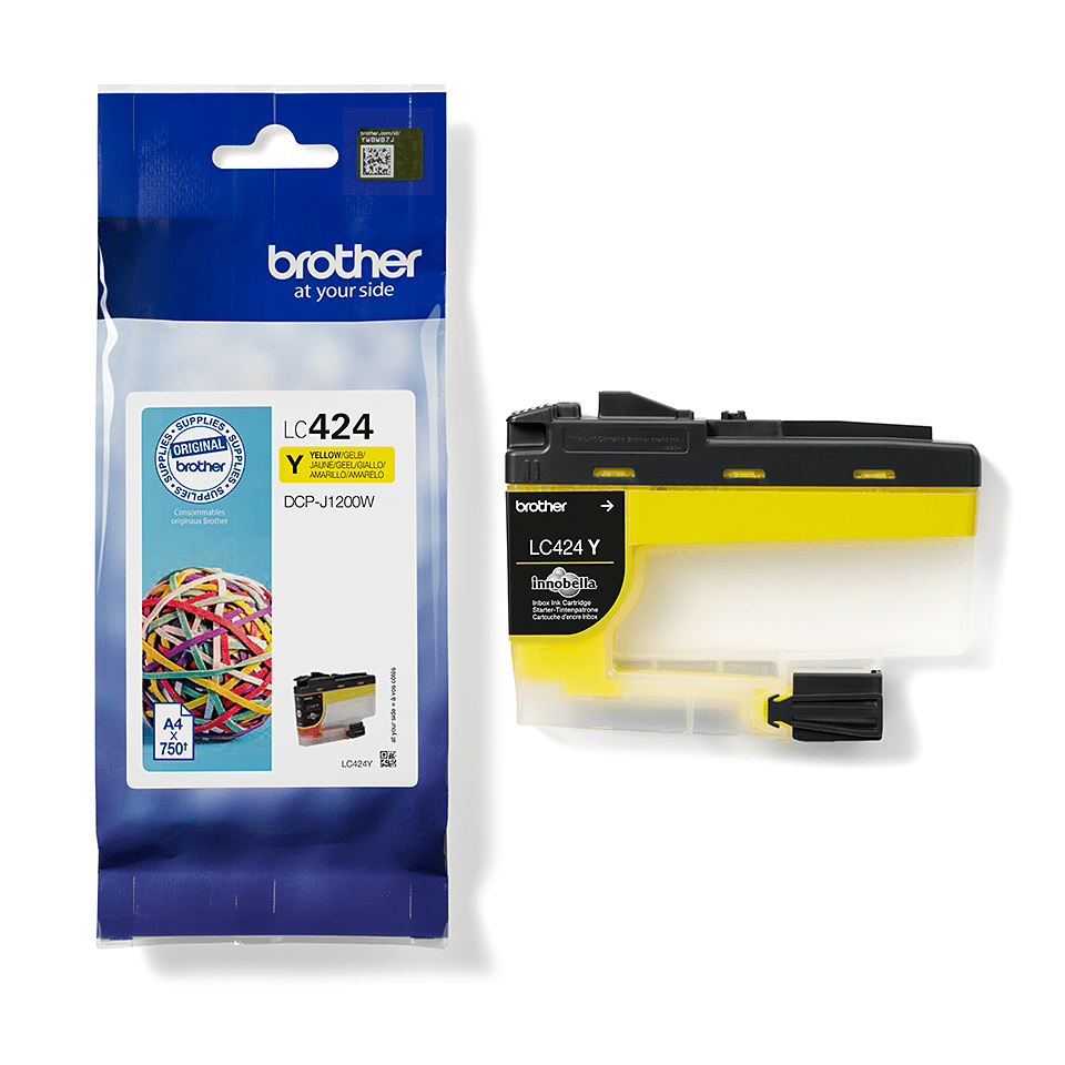 LC-424Y INK YELLOW F/ DCP-J1200W F/ 750P.
