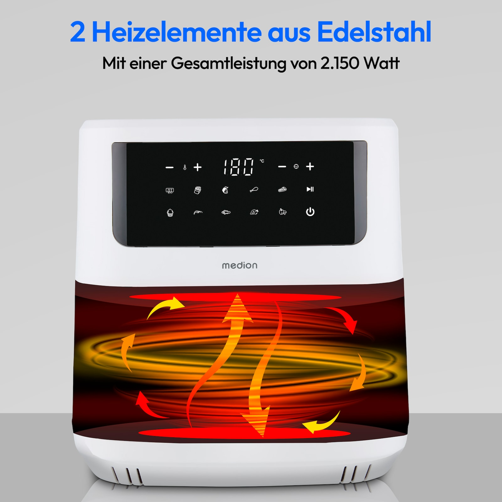 Heißluftfritteuse Life MD 11750 P10 XL